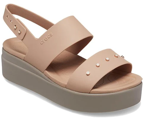 (Women) Crocs Brooklyn Studded Low Wedge 'Cork Mushroom' 209254-2DH Lookbook (Women) Crocs Brooklyn Studded Low Wedge 'Cork Mushroom' 209254-2DH