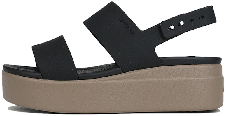 (Women) Crocs Brooklyn Thick Sole Black Sandals 'Black' 206453-07H Buy (Women) Crocs Brooklyn Thick Sole Black Sandals 'Black' 206453-07H