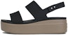 (W) Sandal Crocs Brooklyn Tapak Tebal Hitam 'Black' 206453-07H