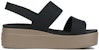(W) Sandal Crocs Brooklyn Tapak Tebal Hitam 'Black' 206453-07H