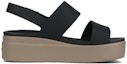 Order (W) Sandal Crocs Brooklyn Tapak Tebal Hitam 'Black' 206453-07H