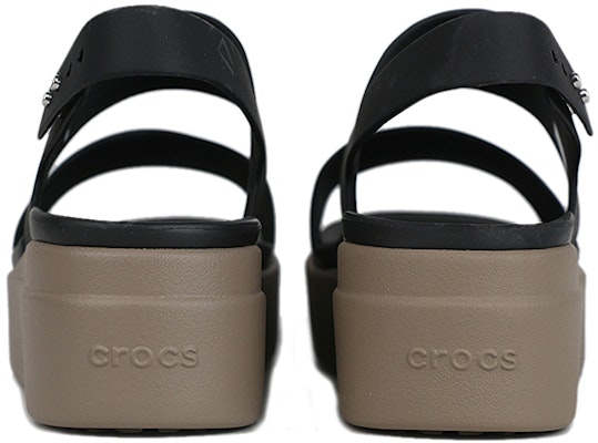 (W) Crocs 布鲁克林厚底黑色凉鞋 '黑色' 206453-07H Lookbook (W) Crocs 布鲁克林厚底黑色凉鞋 '黑色' 206453-07H