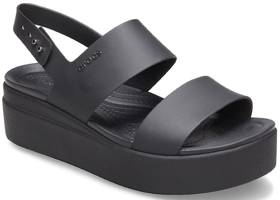 (Women) Crocs Brooklyn Thick Sole Casual Black Sandals 206453-060 Lookbook (Women) Crocs Brooklyn Thick Sole Casual Black Sandals 206453-060