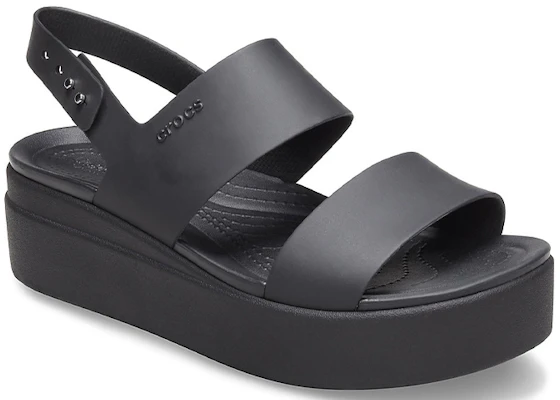(W) Crocs布鲁克林厚底休闲黑色凉鞋 206453-060 Shop (W) Crocs布鲁克林厚底休闲黑色凉鞋 206453-060