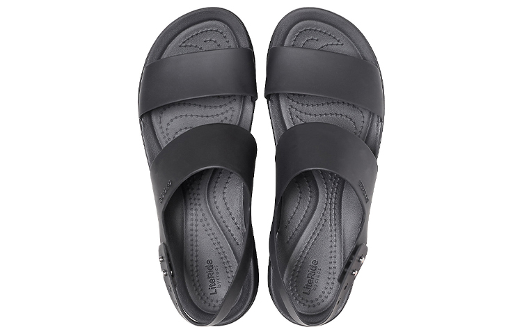 Purchase (W) Crocs布鲁克林厚底休闲黑色凉鞋 206453-060