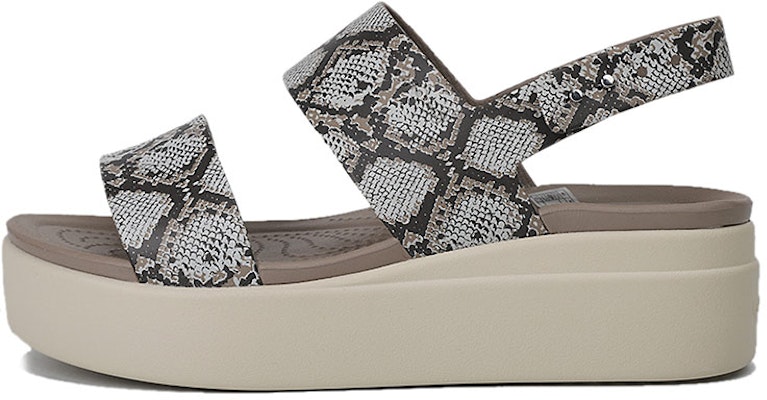 (Women) Crocs Brooklyn Thick Sole Casual Sandals Gray 206453-93T Buy (Women) Crocs Brooklyn Thick Sole Casual Sandals Gray 206453-93T