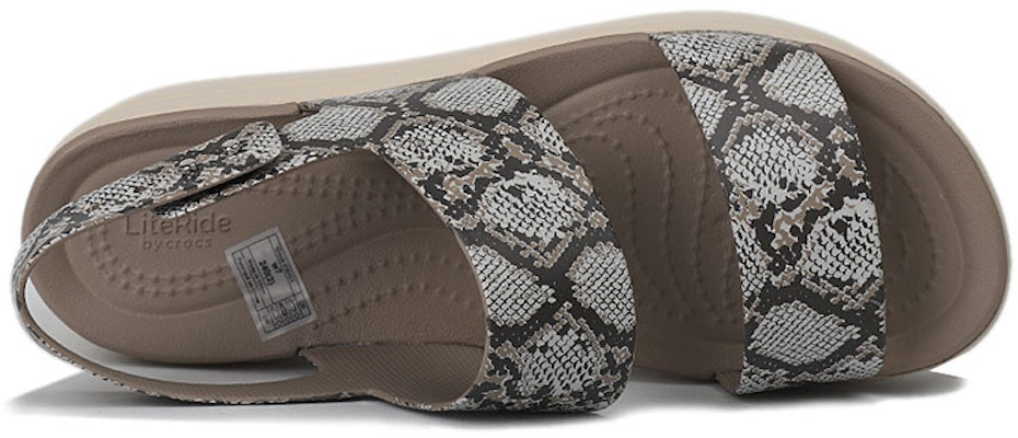 (Women) Crocs Brooklyn Thick Sole Casual Sandals Gray 206453-93T Shop (Women) Crocs Brooklyn Thick Sole Casual Sandals Gray 206453-93T