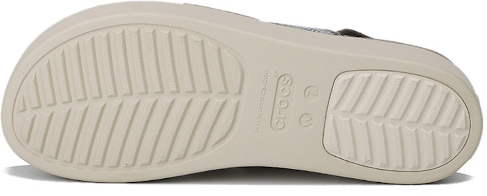 (Women) Crocs Brooklyn Thick Sole Casual Sandals Gray 206453-93T Purchase (Women) Crocs Brooklyn Thick Sole Casual Sandals Gray 206453-93T