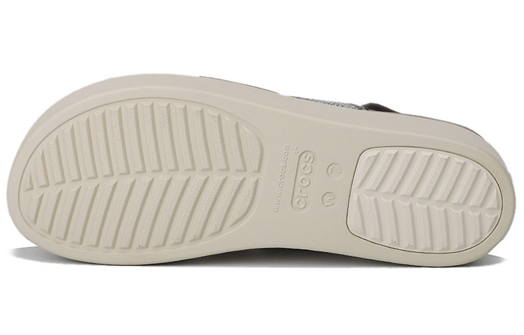 Purchase (Women) Crocs Brooklyn Thick Sole Casual Sandals Gray 206453-93T
