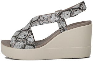 (Women) Crocs Brooklyn Thick Sole Gray Sandals 'Gray' 206222-93T (Women) Crocs Brooklyn Thick Sole Gray Sandals 'Gray' 206222-93T