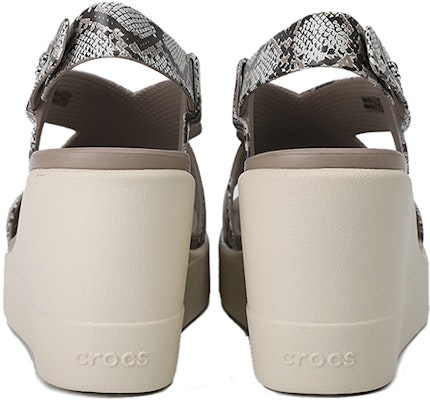 (Women) Crocs Brooklyn Thick Sole Gray Sandals 'Gray' 206222-93T Lookbook (Women) Crocs Brooklyn Thick Sole Gray Sandals 'Gray' 206222-93T