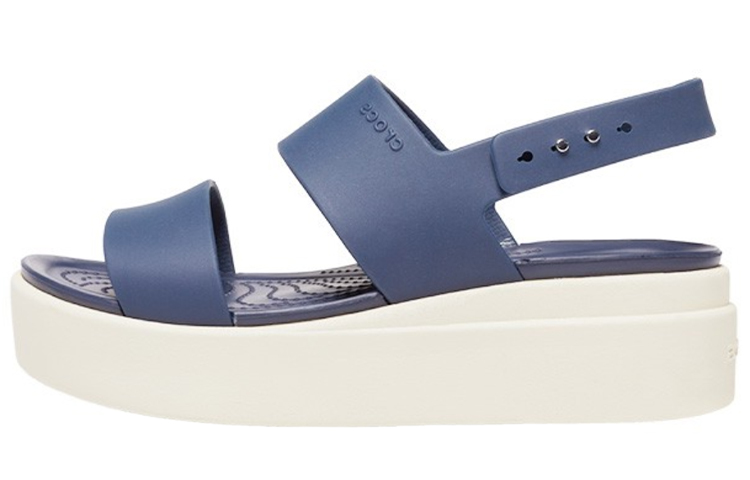 Buy (W) Crocs 布鲁克林蓝灰厚底凉鞋 206453-46K