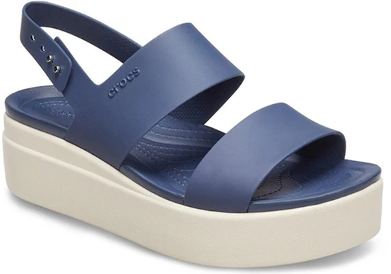(W) Crocs 布鲁克林蓝灰厚底凉鞋 206453-46K Order (W) Crocs 布鲁克林蓝灰厚底凉鞋 206453-46K