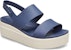 (W) Sandal Crocs Brooklyn Tapak Tebal Biru Kelabu 'Blue Grey' 206453-46K