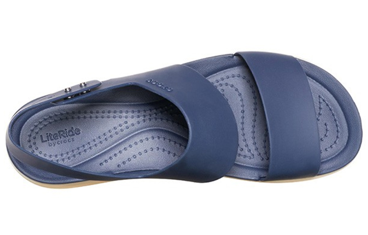 Lookbook (W) Crocs 布鲁克林蓝灰厚底凉鞋 206453-46K