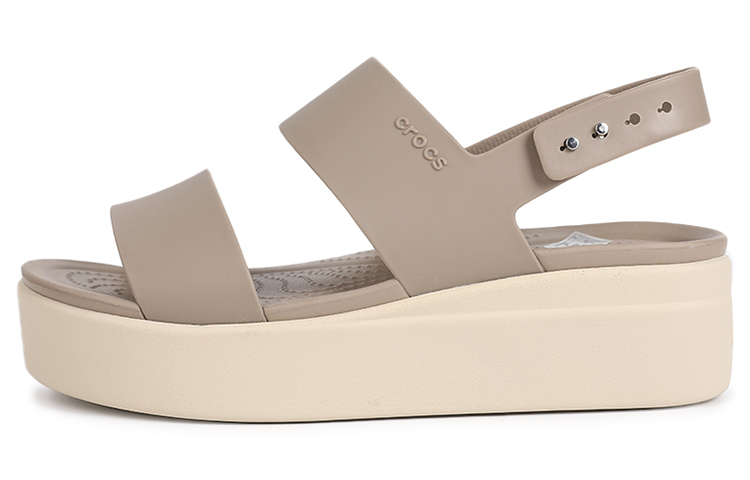 Buy Crocs 布魯克林厚底涼鞋 女款 蘑菇灰