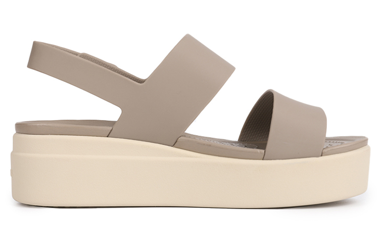 Order Crocs 布魯克林厚底涼鞋 女款 蘑菇灰