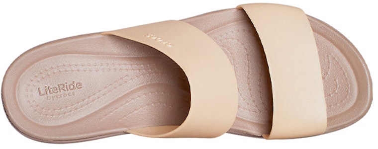 (W) Crocs Brooklyn Wedge 'Champagne' Wanita 207640-99P Lookbook (W) Crocs Brooklyn Wedge 'Champagne' Wanita 207640-99P