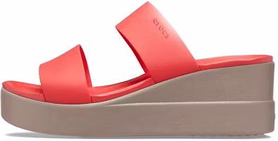 (Women) Crocs Brooklyn Wedge 'Red' 206219-6SQ (Women) Crocs Brooklyn Wedge 'Red' 206219-6SQ