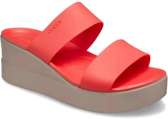(Women) Crocs Brooklyn Wedge 'Red' 206219-6SQ Lookbook (Women) Crocs Brooklyn Wedge 'Red' 206219-6SQ