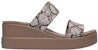 (W) Crocs Brooklyn Wedge 'Corak Ular' 206219-93T