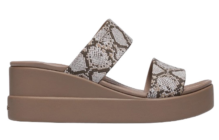 Order (Women) Crocs Brooklyn Wedge 'Snake Print' 206219-93T
