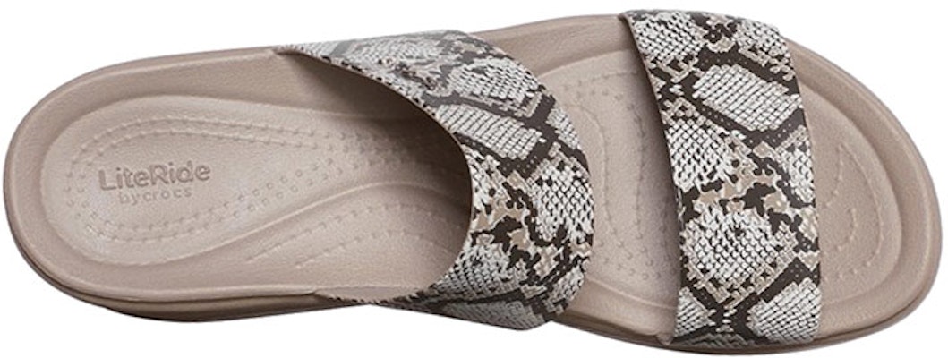 Crocs 布魯克林 坡跟輕便涼鞋 女款 蛇紋 Lookbook Crocs 布魯克林 坡跟輕便涼鞋 女款 蛇紋