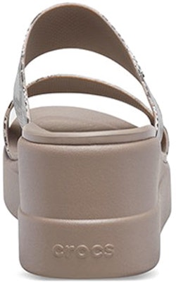 Crocs 布魯克林 坡跟輕便涼鞋 女款 蛇紋 Shop Crocs 布魯克林 坡跟輕便涼鞋 女款 蛇紋