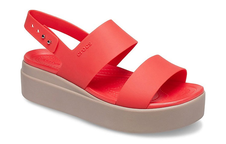 Lookbook (Women) Crocs Brooklyn Wedge Sandal 'Red' 206453-6SQ