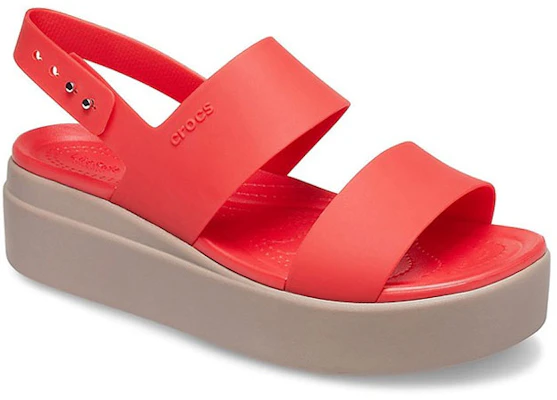 (Women) Crocs Brooklyn Wedge Sandal 'Red' 206453-6SQ Lookbook (Women) Crocs Brooklyn Wedge Sandal 'Red' 206453-6SQ