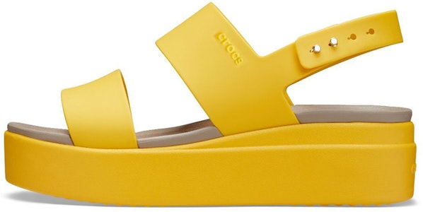 Crocs卡駱馳 布魯克林厚底涼鞋 女款 黃色 Buy Crocs卡駱馳 布魯克林厚底涼鞋 女款 黃色