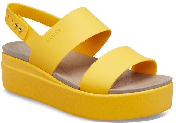 (Women) Crocs Brooklyn Wedge Sandal 'Yellow' 206453-70U Lookbook (Women) Crocs Brooklyn Wedge Sandal 'Yellow' 206453-70U