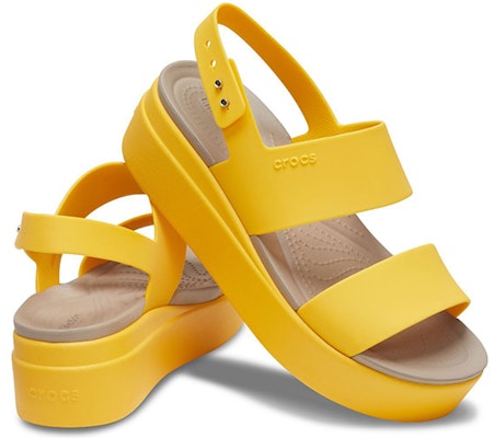 (Women) Crocs Brooklyn Wedge Sandal 'Yellow' 206453-70U Shop (Women) Crocs Brooklyn Wedge Sandal 'Yellow' 206453-70U