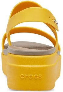 Crocs卡駱馳 布魯克林厚底涼鞋 女款 黃色 Details for Crocs卡駱馳 布魯克林厚底涼鞋 女款 黃色