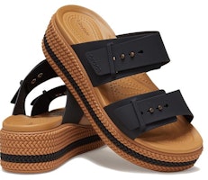 Crocs卡骆驰 舒適簡約百搭 一字拖鞋 4.5cm 女款 黑色 Shop Crocs卡骆驰 舒適簡約百搭 一字拖鞋 4.5cm 女款 黑色