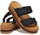 (W) Sandal Crocs Brooklyn Woven Buckle 'Hitam Coklat' 209978-001