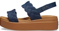 Buy (W) Sandal Baji Anyaman Crocs Brooklyn 'Biru Coklat' 209977-410