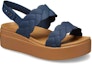 Order (W) Sandal Baji Anyaman Crocs Brooklyn 'Biru Coklat' 209977-410