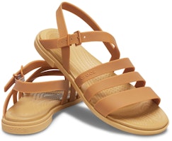 Crocs 特萝莉度假風 一字式扣帶涼鞋 女款 棕色 Shop Crocs 特萝莉度假風 一字式扣帶涼鞋 女款 棕色