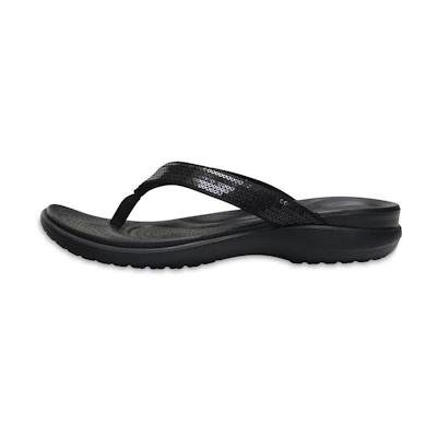(W) Crocs Capri 'Black Sequins'
