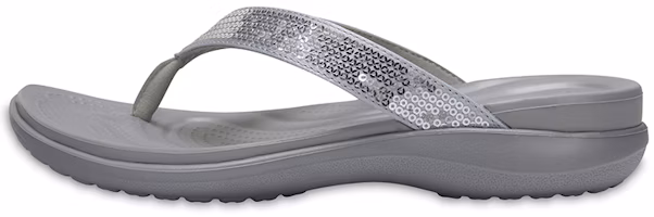(Women) Crocs Capri 'Grey Sequins' 204311-040 (Women) Crocs Capri 'Grey Sequins' 204311-040
