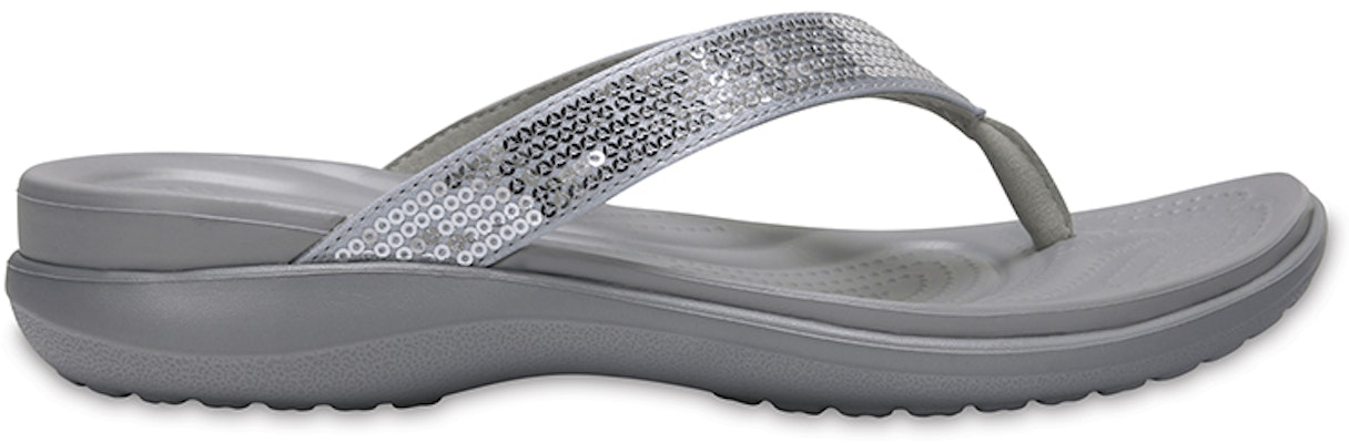 (Women) Crocs Capri 'Grey Sequins' 204311-040 Order (Women) Crocs Capri 'Grey Sequins' 204311-040