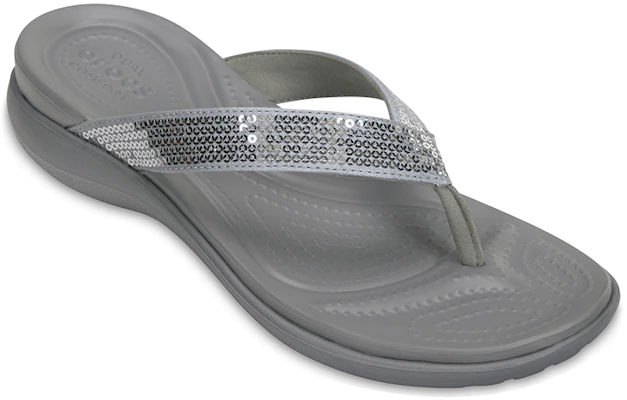 (W) Crocs Capri 'Gris con Lentejuelas' 204311-040 Shop (W) Crocs Capri 'Gris con Lentejuelas' 204311-040