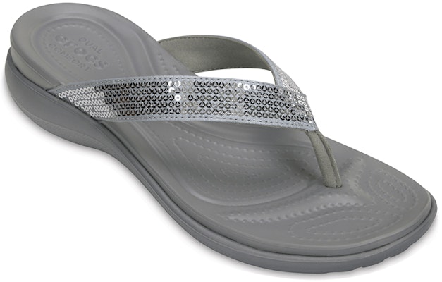(Women) Crocs Capri 'Grey Sequins' 204311-040 Shop (Women) Crocs Capri 'Grey Sequins' 204311-040