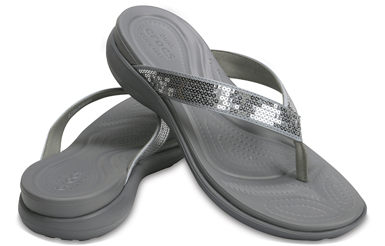 Purchase (W) Crocs Capri 'Gris con Lentejuelas' 204311-040