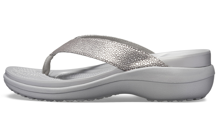 (Women) Crocs Capri 'Metallic Silver' 205782-00N