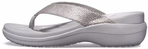 (Women) Crocs Capri 'Metallic Silver' 205782-00N (Women) Crocs Capri 'Metallic Silver' 205782-00N