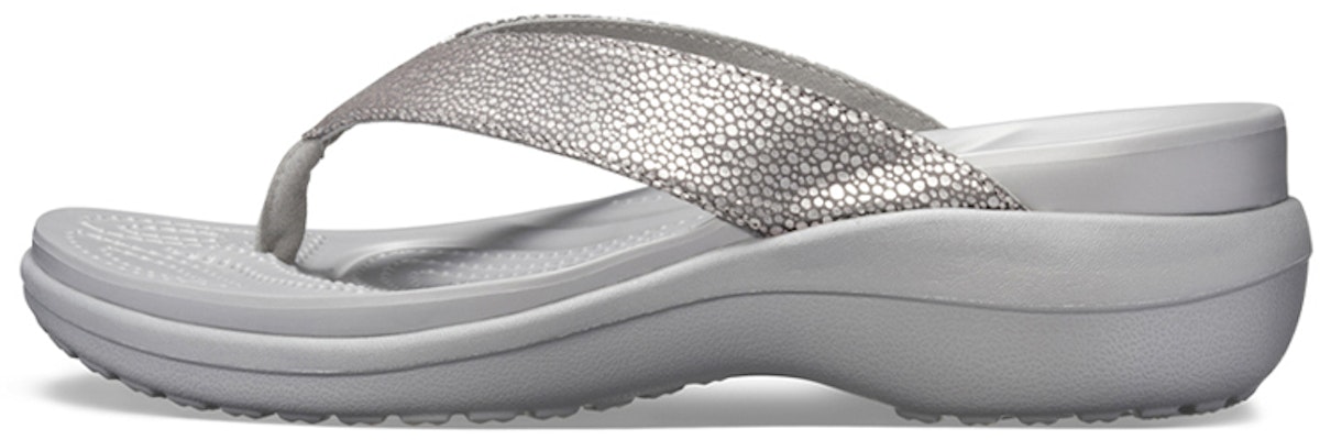 (Women) Crocs Capri 'Metallic Silver' 205782-00N Buy (Women) Crocs Capri 'Metallic Silver' 205782-00N