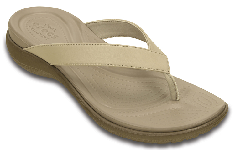 Shop (W) Crocs Capri Sandal Jepit 'Cokelat' 202502-27L