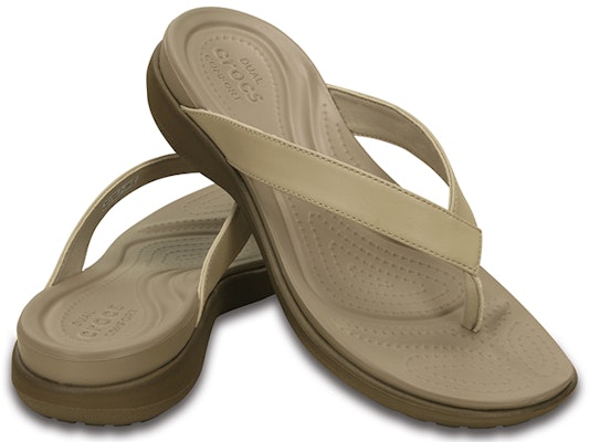 (Women) Crocs Capri Flip-Flop 'Brown' 202502-27L Purchase (Women) Crocs Capri Flip-Flop 'Brown' 202502-27L